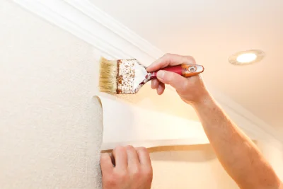 Pose de papier peint à Buros — revêtements muraux et toiles de verre